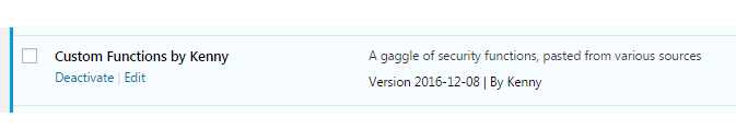 Custom security plugin