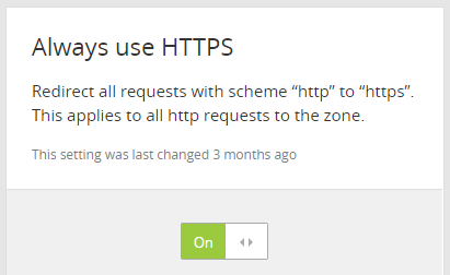 Always use HTTPS: On
